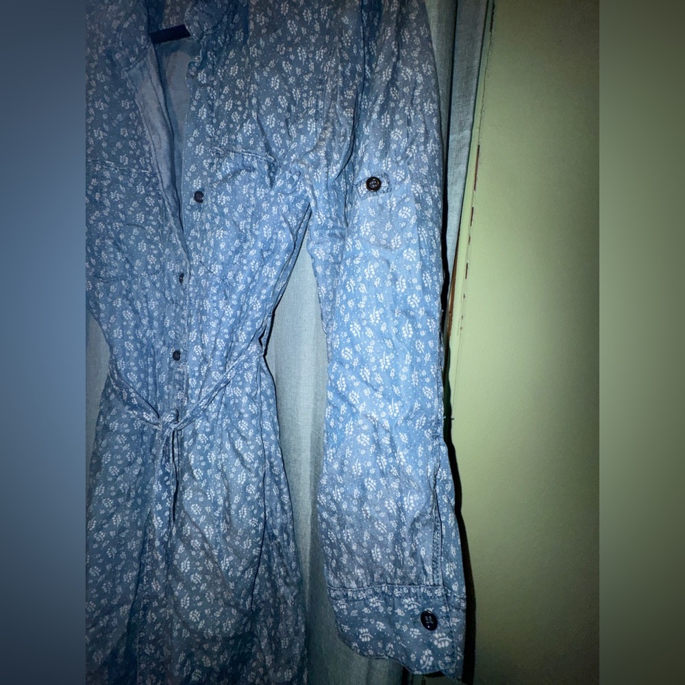 Velvet Heart Light Blue Floral dress - Picture 4 of 7